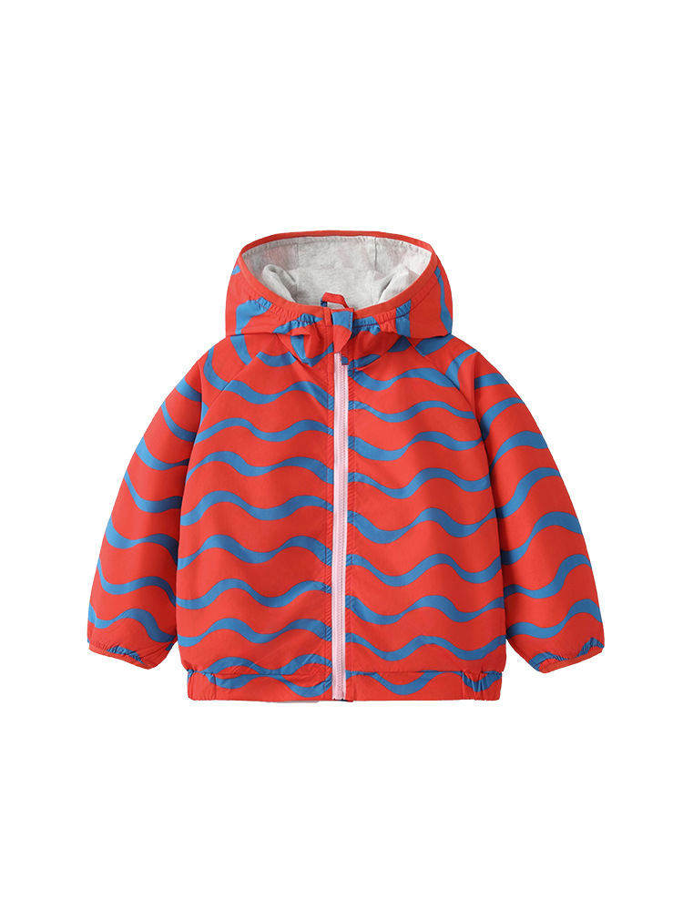 Cross-border malwee chaqueta de niño otoño y invierno nuevo estilo europeo y americano encapuchado cardigan de manga larga guapo cremallera
