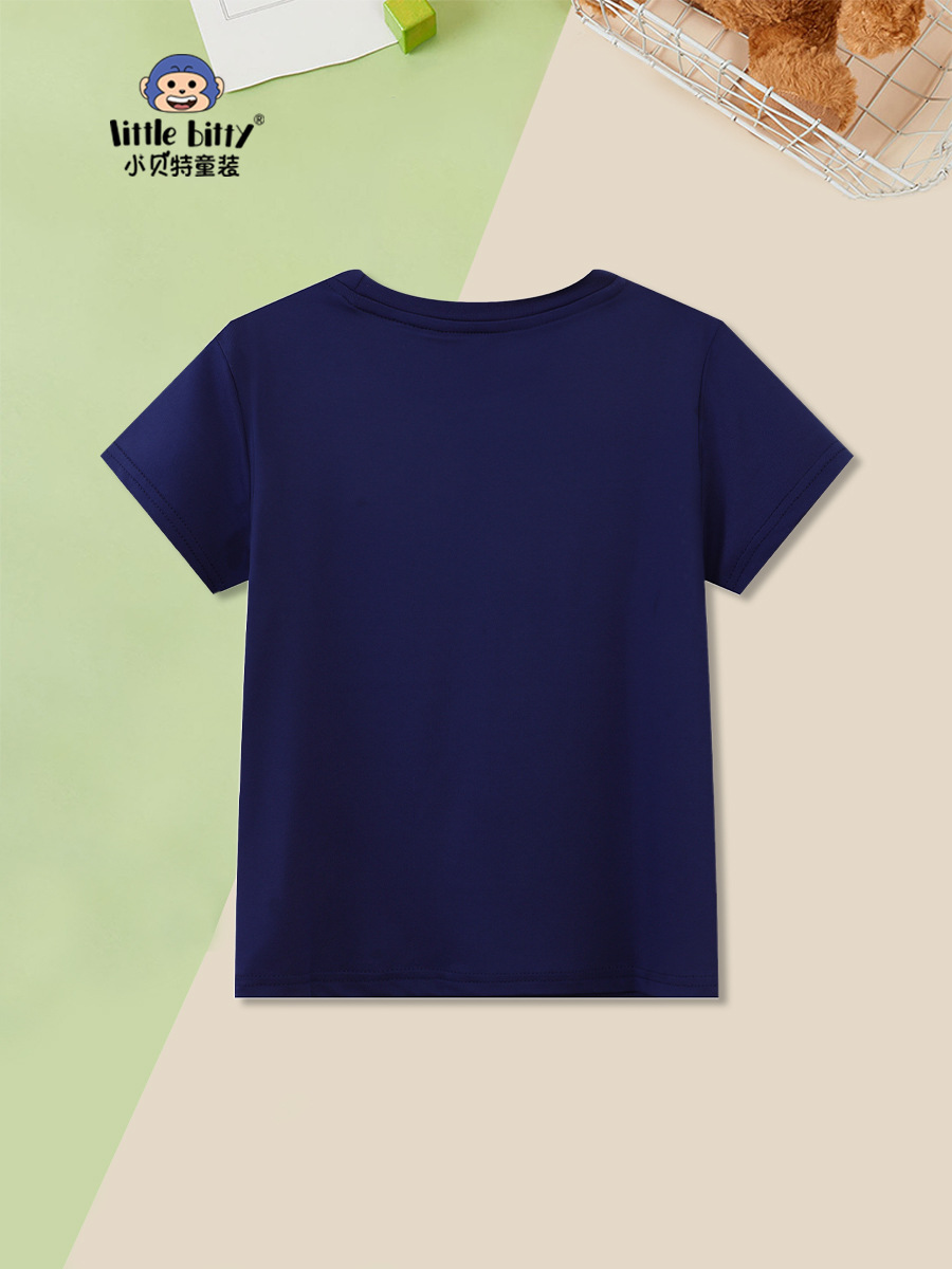 Ropa para niños, camiseta de manga corta para niños, novedad de verano 2025, diseño espacial, camiseta de verano de manga corta para niños