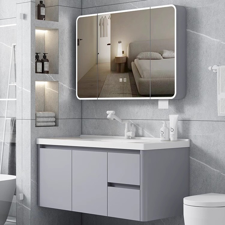 gabinete de baño doméstico de baños, lavabo facial de abeja, gabinete de lavabo combinado, gabinete de cajón, lavabo de cerámica integral