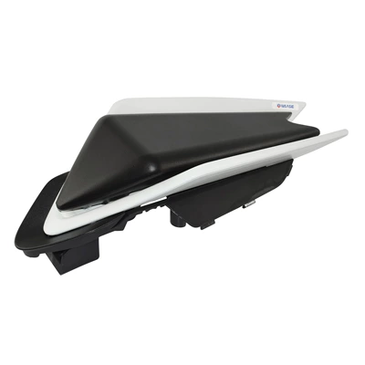 Rear Seat Cover, Motorcycle cushion - rear-hump-i-type-white