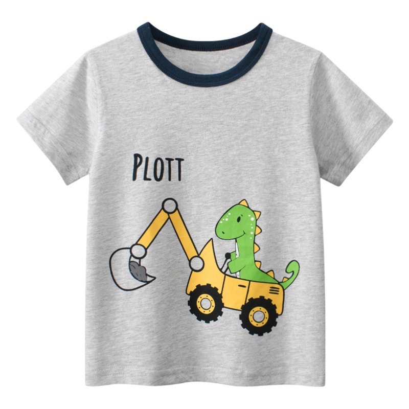 27kids ropa infantil estilo coreano camiseta de manga corta para niños verano 2025 nueva ropa de bebé suministro transfronterizo al por mayor