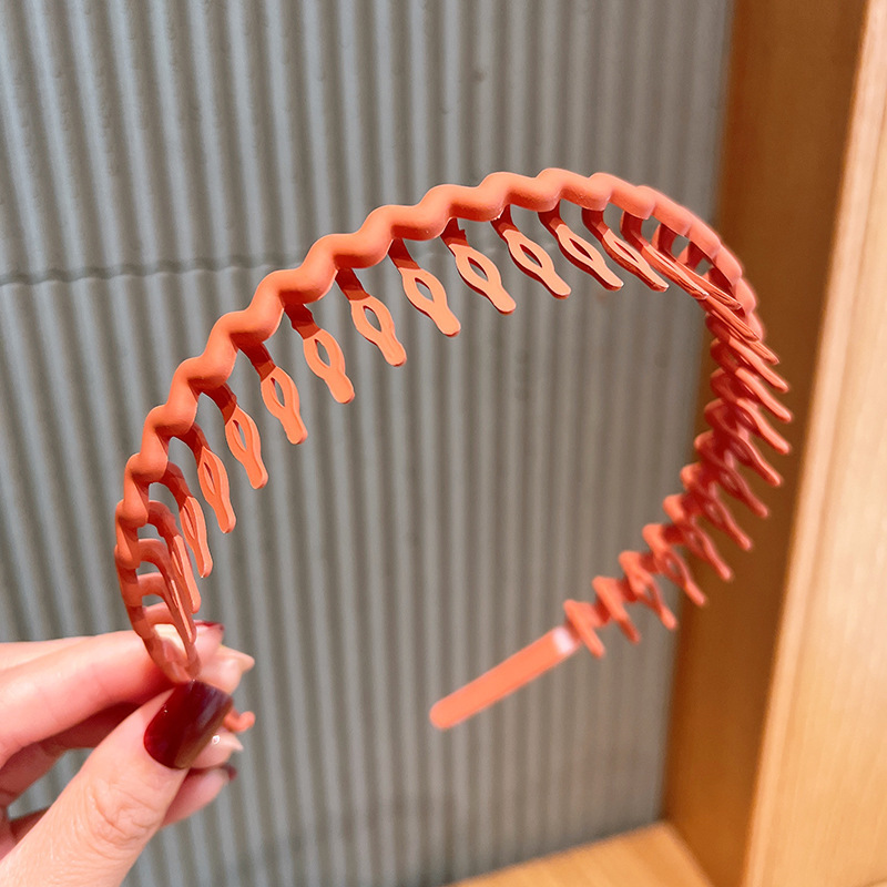 2023 nuevo estilo de pelo vinculante diadema lavado de cara diadema hembra especial antideslizante dentado cabello roto horquilla de verano Internet celebridad tocado