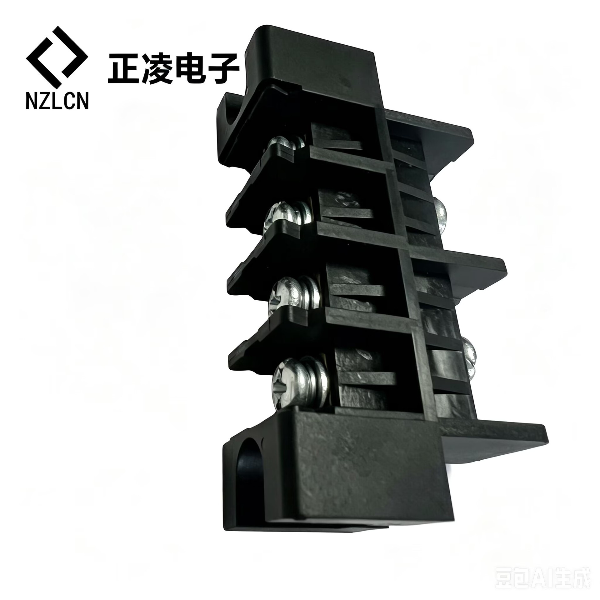 2进4出21MM间距穿墙式新能源端子台