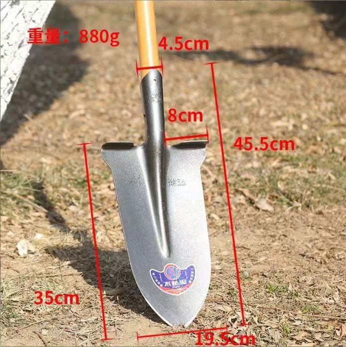 Pala de excavación de árbol de hombro ancho en blanco y negro pala de excavación de árbol multifuncional pala de excavación de suelo al aire libre pala de excavación de acero al manganeso
