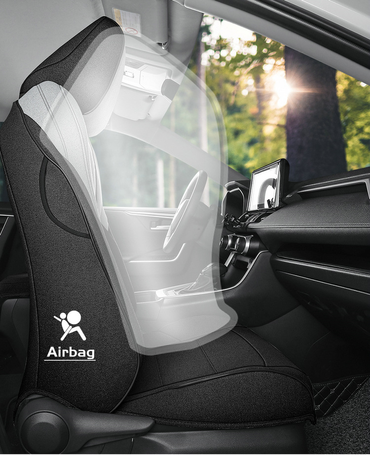 Suitable for Toyota Frontlander Car Seat Covers 2022-2024 Models, Fabric Linen Breathable Full Surround Seat Cushion Cover
