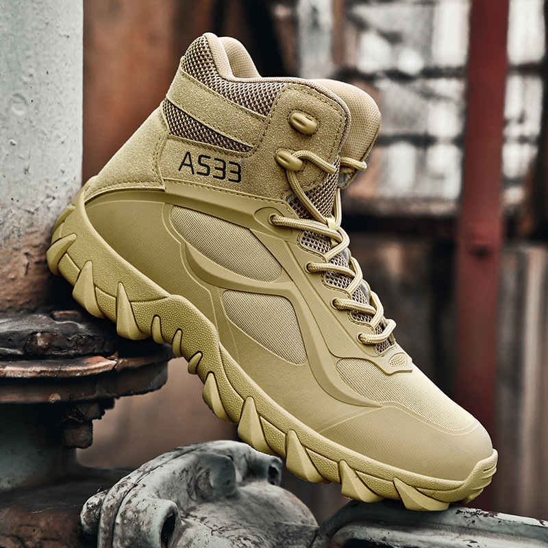 Amazon transfronterizo transpirable botas tácticas especiales al aire libre botas de trekking botas de entrenamiento resistentes al desgaste botas de combate botas militares hombres