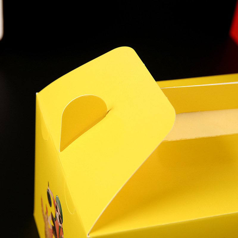 Caja de embalaje de pollo entero para llevar comercial desechable, caja de embalaje de pollo asado de pollo frito coreano portátil, caja de mano de pollo entero de hamburguesa