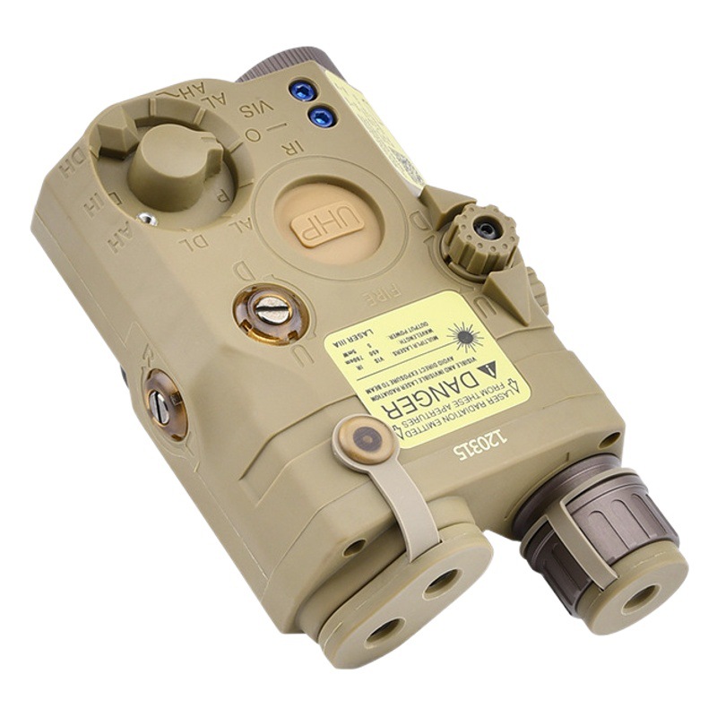 Overseas version PEQ15 appearance UHP red laser/IR/LED strong light tactical flashlight burst PEQ tactical battery box