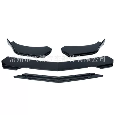 front lip spoiler for — Big Surrounded - pointed-tip-full-carbon-pattern
