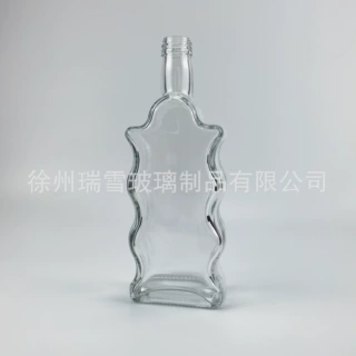定制异型玻璃瓶松树洋酒瓶扁酒瓶方酒瓶圣诞节主题亚马逊供货商