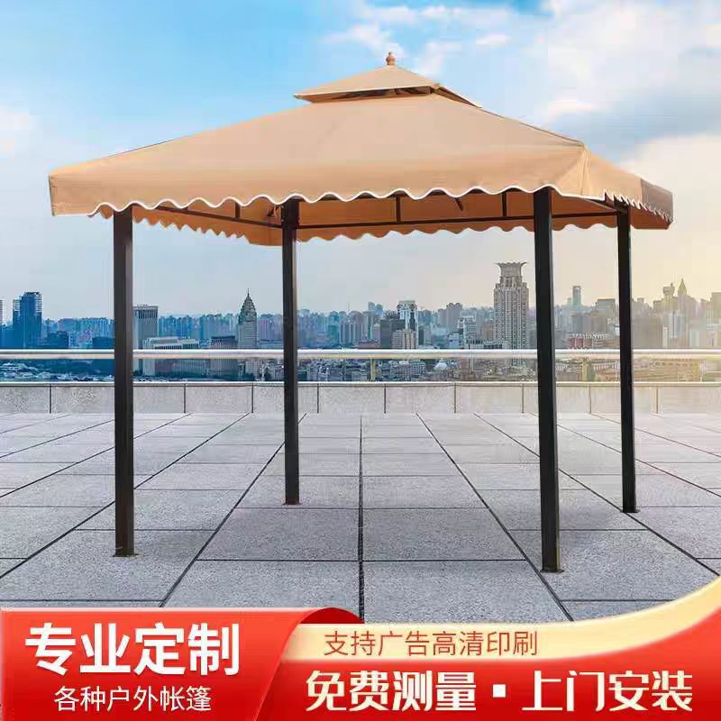 户外花园凉亭庭院四角休闲亭室外帐篷临时活动展销遮阳四柱亭凉亭