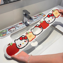 卡通水龙头沥水垫可爱款通用防溅水卫生间洗漱台垫厨房吸水垫批发