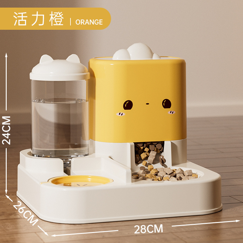 Alimentador automático de agua para gatos y mascotas, tazón para gatos y perros, tazón para gatos y perros de alta capacidad, barril de almacenamiento de grano, bebedor de agua para perros