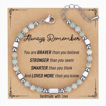 跨境4MM波西米亚风情侣手链串珠粉斑马松石手串珠diy创意礼物批发