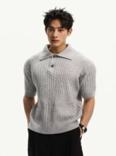 ���Ʒ���T���ж����ɫ�黨��֯�����ļ��¿��POLO��