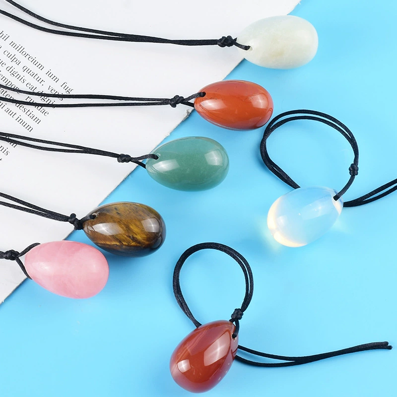 White crystal jade, small onyx agate pendant