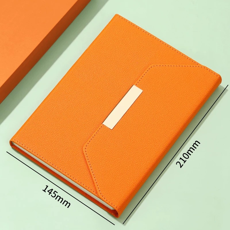 A5 juego de caja de regalo de cuaderno de negocios de tres pliegues de alta gama, cuaderno de registro de estudiante de oficina de alto valor personalizado