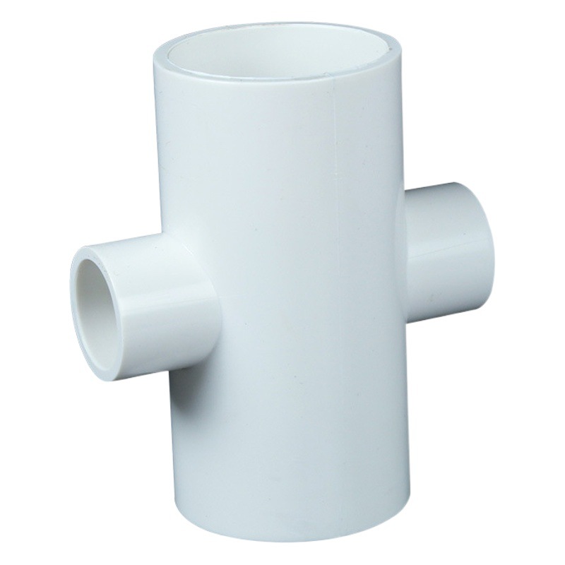 Suministro de agua de PVC que reduce el diámetro, accesorios adhesivos reductores de cuatro vías, riego de tierras de cultivo, acuicultura, agua rural