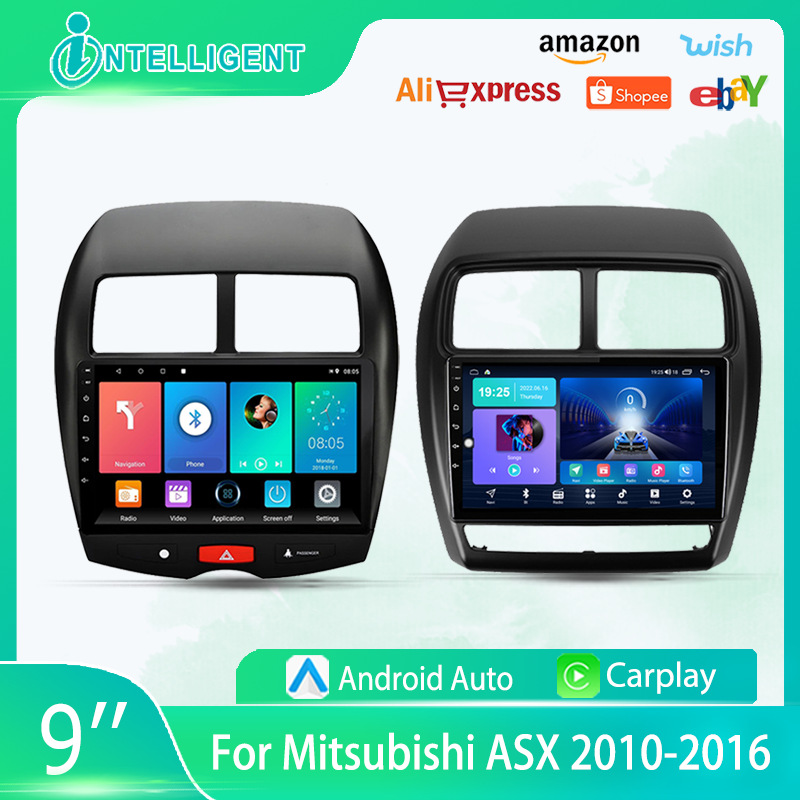 适用于三菱AXS 10-16年 车载GPS安卓导航仪蓝牙倒车影像播放器