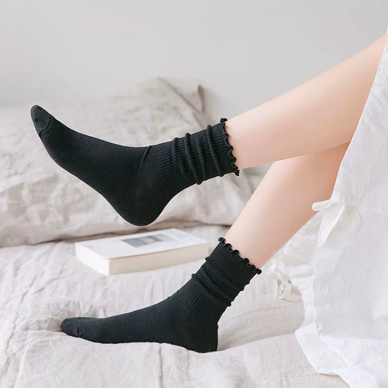 Тайд, белые летние тонкие японские носки, средней длины