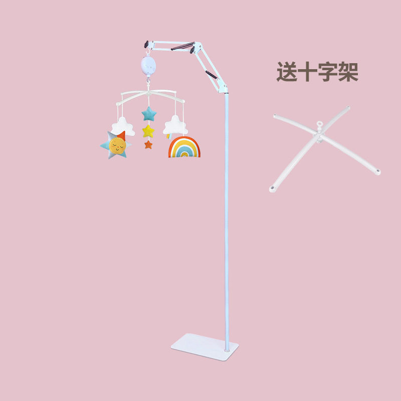 침대 벨 브래킷 바닥 스탠딩 모델 1 + 35곡 오르골 + 별 무지개 침대 벨