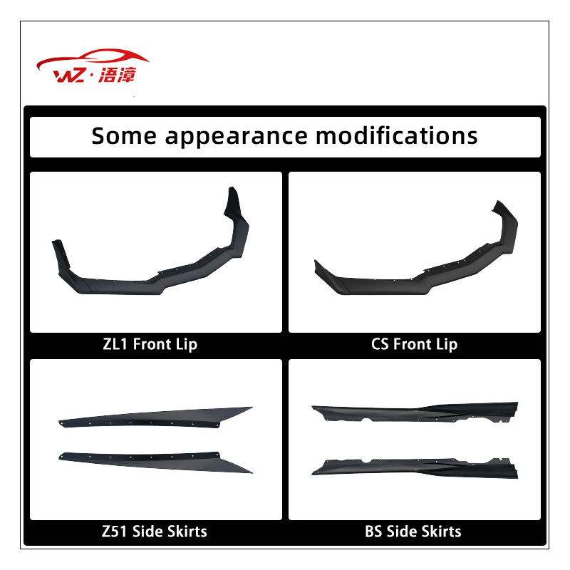 Suitable for Coraettec8 Corvette Z06 Body Kit, Front Bumper, Rear Bumper, Side Skirts, Front Lip