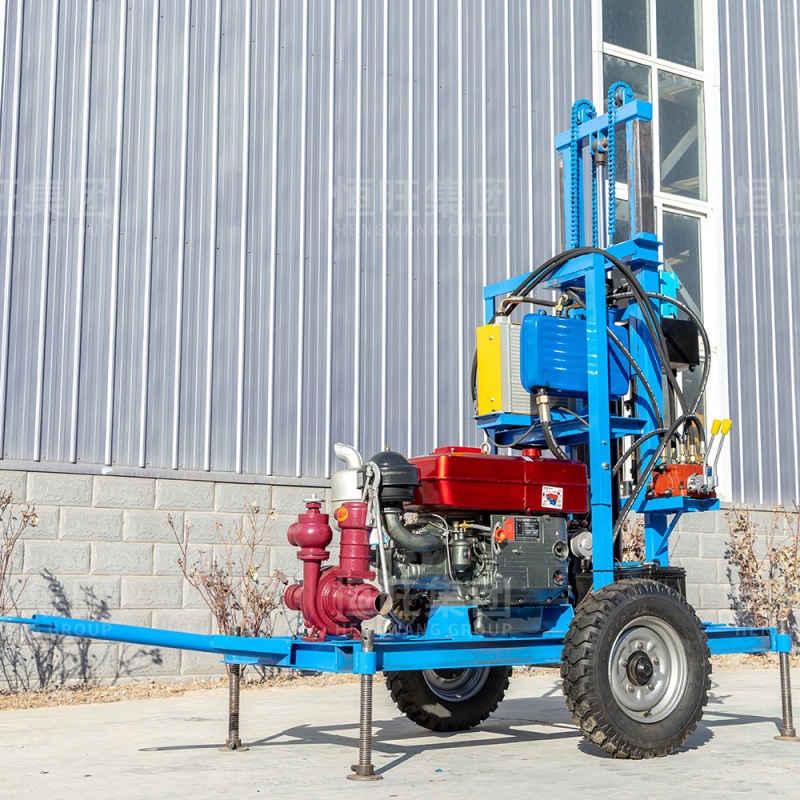小型打井机家庭用钻井机液压水井钻机打井设备轮式小型打井机
