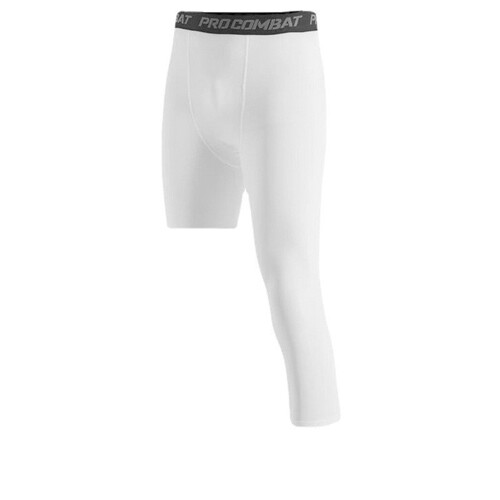 One-Leg Basketball Tight Leggings NBA Style Men's Seven-Eighth Training Fitness Leggings Breathable Sweat-Wicking Base Running Shorts