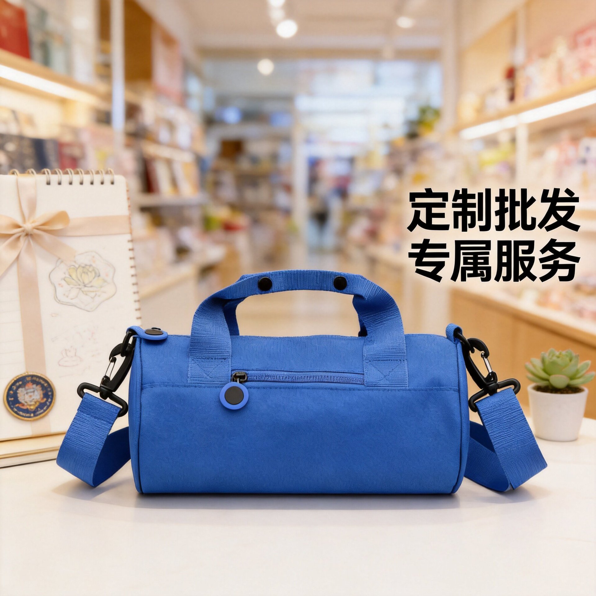 Wholesale Souvenir Shoulder Crossbody Bag, Round Bucket Fitness Bag, Children's Travel Bag, Casual Shopping Tote Storage Bag