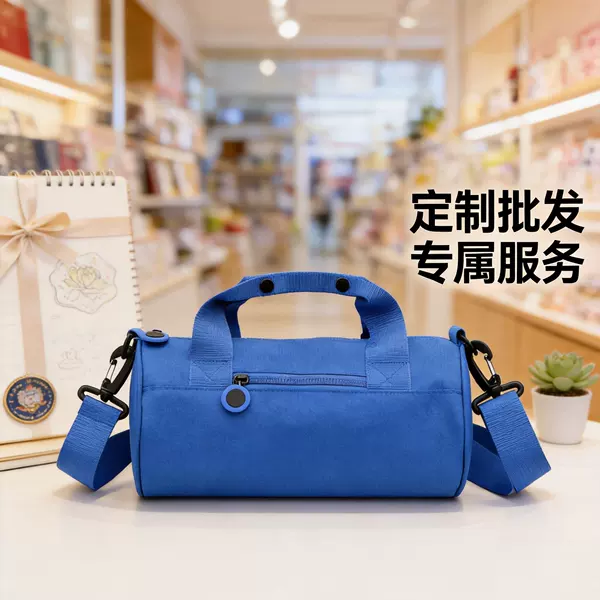 Wholesale Souvenir Shoulder Crossbody Bag, Round Bucket Fitness Bag, Children's Travel Bag, Casual Shopping Tote Storage Bag