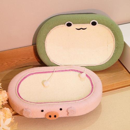 Cat bed and scratching post in one, 61 cm large cat scratching basin, wear-resistant and non-slip, cat sleeping pad, cat toy