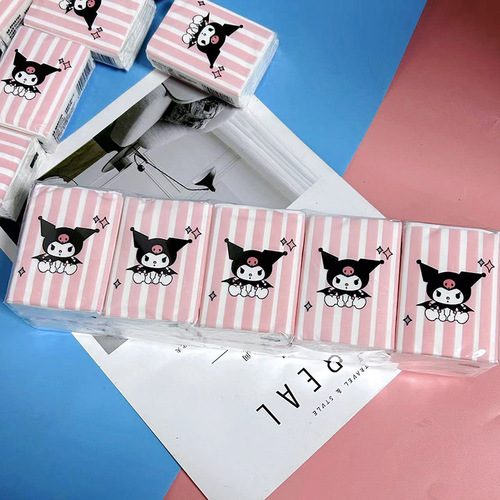 Kurolo Handkerchief Paper Student Portable Small Packet Paper Facial Tissue Toilet Paper Napkin Wettable Water Tissue