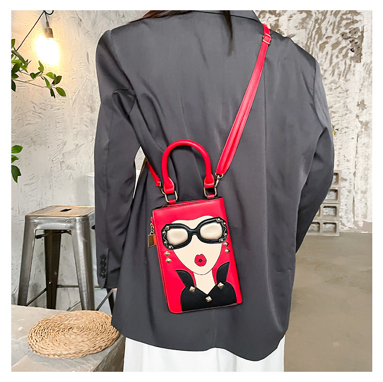 345g Weight Cotton Lining Material Sewing Thread Fashion Element Zipper Closure Type Single Shoulder Strap Strap Type Crossbody Bag Bags Type Casual, Shopping Occasion Pu Leather Material Human Pattern All Seasons Season Women's Gender Streetwear Style Square Shape Medium Size Women's Medium Pu Leather Human Streetwear Sewing Thread Square Zipper Crossbody Bag 23
