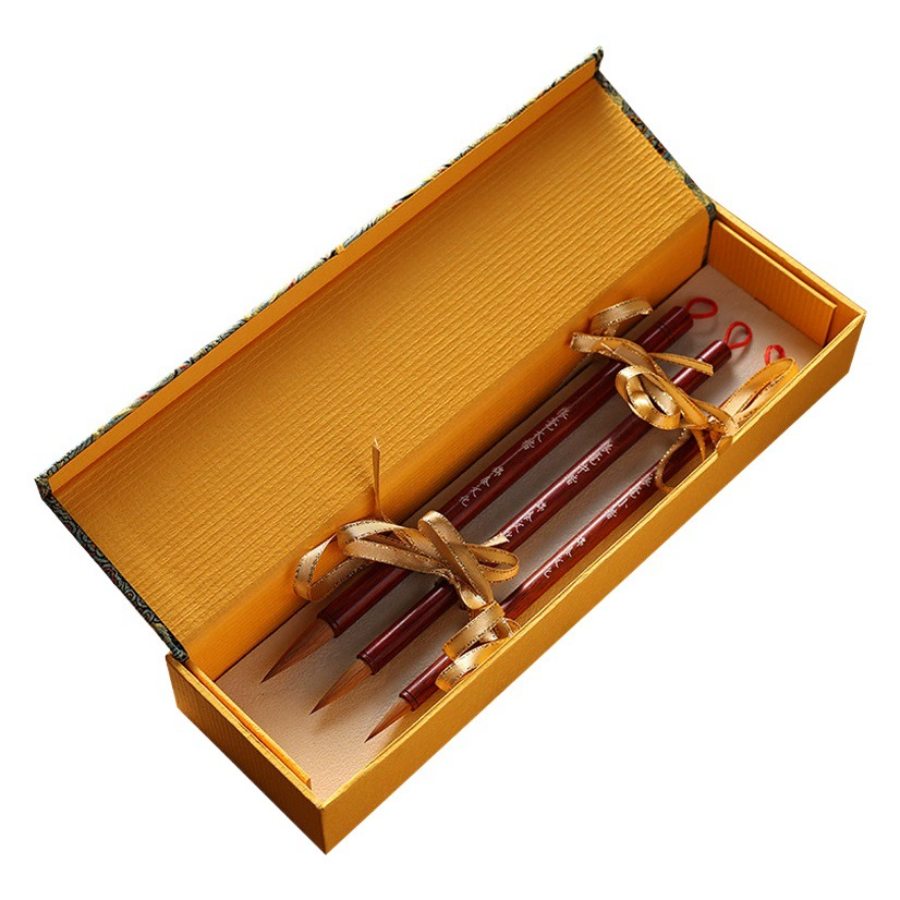 Langhao нижний корпус кисть каллиграфия кисть тетрадь копия практика нижний корпус бегущий сценарий Тонкий золотой крючок для тела ручка муха голова нижний корпус ручка