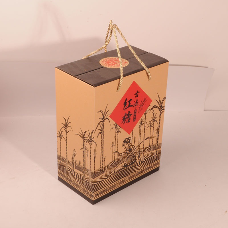 古法红糖250克500g包装盒半斤1斤5斤黑糖惊喜礼物礼品盒五斤圆饼