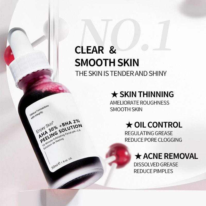 Esencia de Ácido de Frutas para Eliminar el Acné, Fabricación OEM, Aclarante, Exfoliante, Reparadora, Esencia de Ácido Salicílico para Eliminar el Acné, Disponible en Existencias