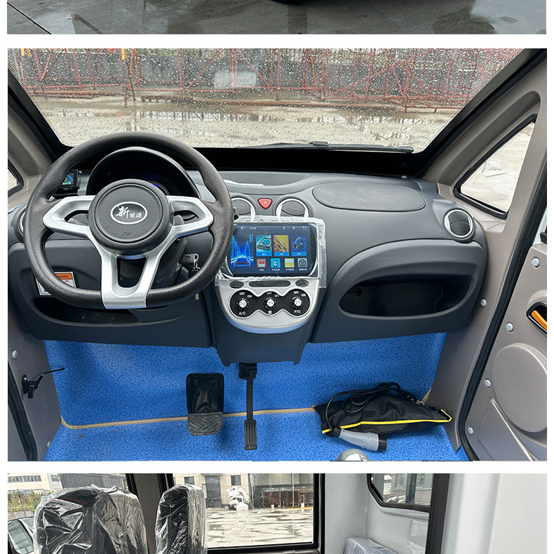 Manufacturer of Tourist Vehicles for Scenic Areas, Fully Enclosed 5-Seater Pickup Truck with Bucket for Factory Security Patrol, Property Management Electric Patrol Vehicle