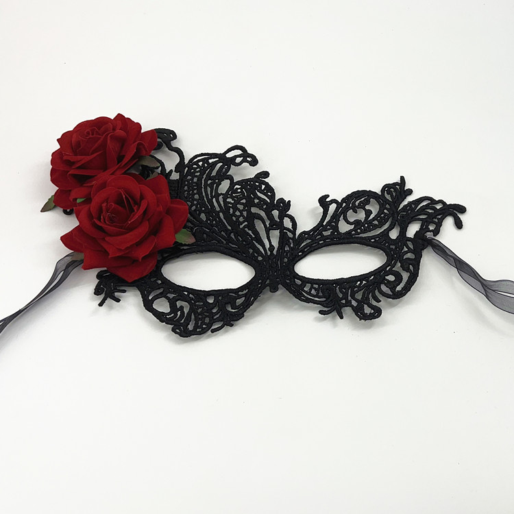 Halloween Stempeln dicke Spitze Maske Party halbes Gesicht Halloween Maskerade sexy Augenmaske_voghion.com