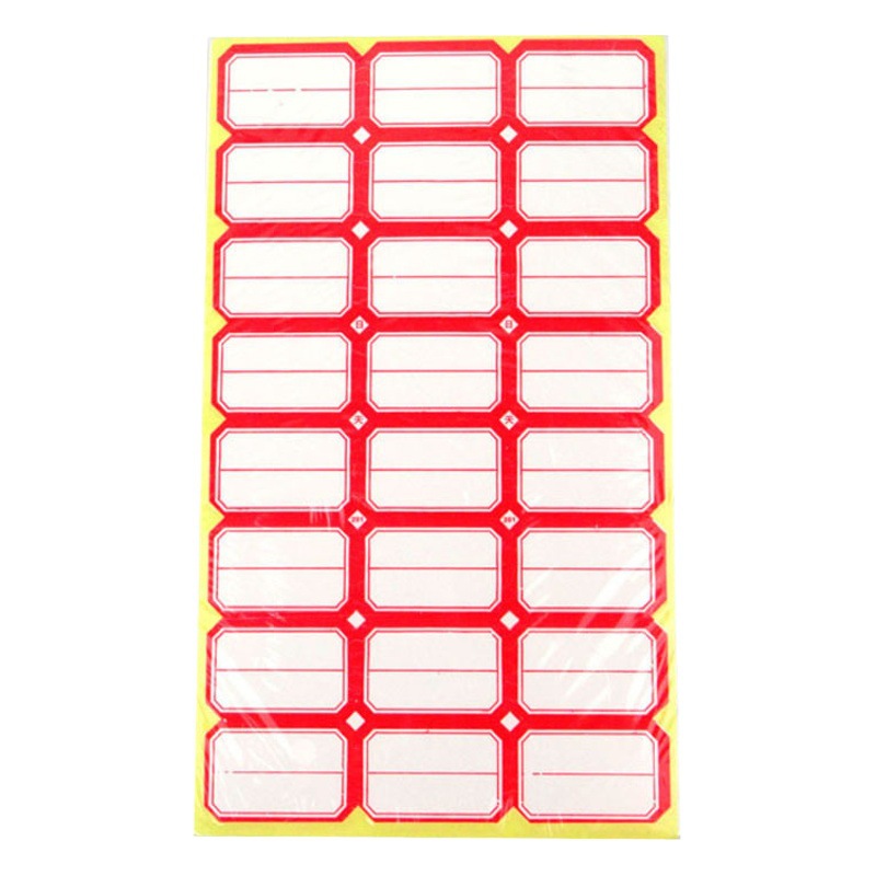 Papel de etiqueta autoadhesivo Papel de hebilla autoadhesivo tomando pegatinas de precio adhesivo fuerte 10 piezas de escritura a mano pegatinas de Clasificación de Productos en Blanco
