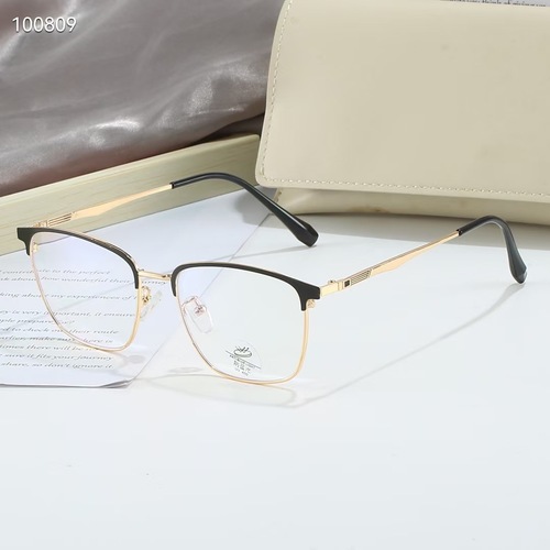复古眉毛架商务眼镜批发新款全框合金平光镜镜架超轻近视镜66028