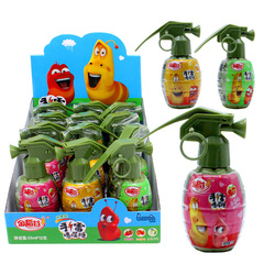 Golden Rice Grain Hand Grenade Nozzle Candy Fruit Flavor Gummy Candy Children's Snacks Wholesale Internet Celebrity Toy Street Stall Source