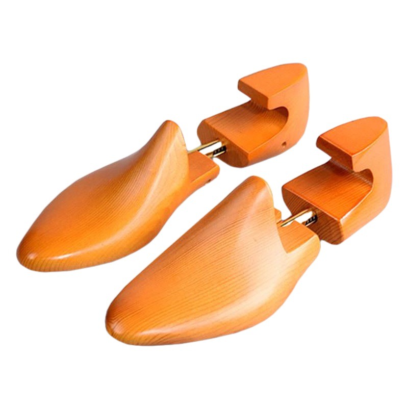 Venta directa de fábrica de alargadores de zapatos de madera de pino de Nueva Zelanda, alargadores de zapatos de madera expandibles y moldeables con LOGO láser disponible.