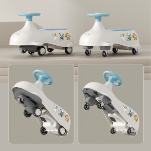 Export New Model Children's Twist Car for Ages 1-6, Baby Ride-On Car with Seat, Niu Niu Universal Wheel Scooter, Swing Toy