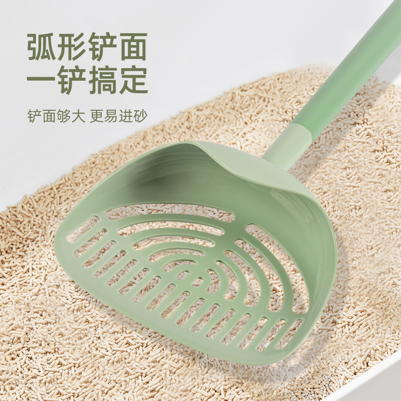 40CM pala de arena de gato agujero alargado tofu pala de arena de gato bentonita pala de arena de gato al por mayor artículos de mascotas de artilharia de gatos