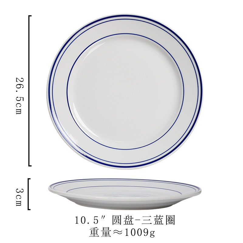 10.5inch개의 디스크-3개의 파란색 원