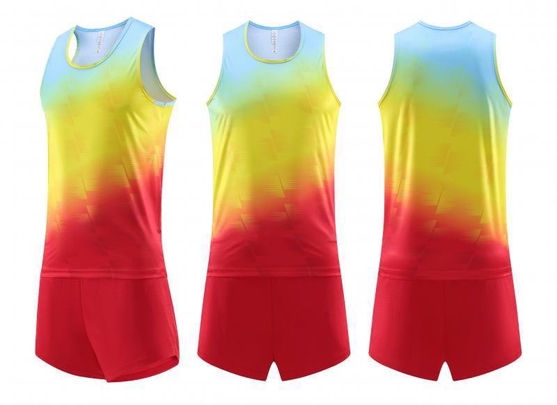 Trajes de entrenamiento de atletismo trajes de entrenamiento de deportes de hombres trajes de maratón trajes de entrenamiento de deportes de prueba física para correr 8317