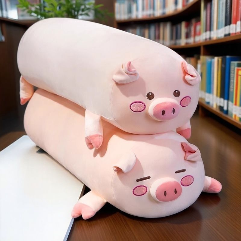 Popular Piggy Long Pillow, Super Soft Sleeping Doll, Rag Doll Sofa Cushion, Birthday and Chinese Valentine's Day Gift