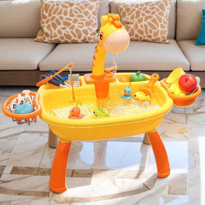 2025 New Indoor Kidsren's Water Park Baby Water Toys Boys Toys Fishing Table Game Pool