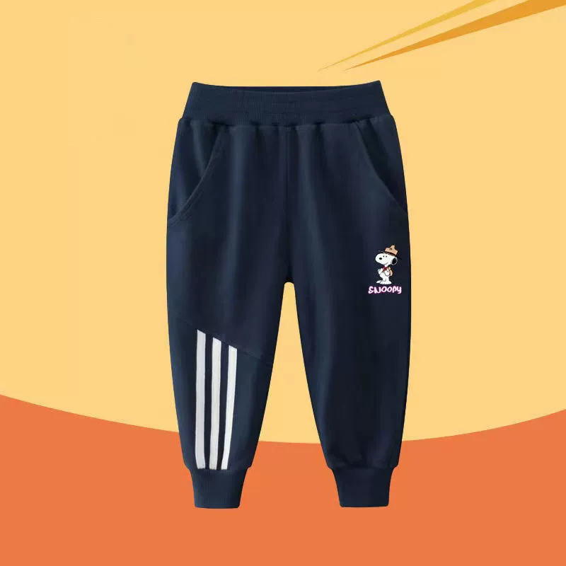 Спортивные штаны из чистого хлопка для мальчиков, повседневные спортивные штаны для детей среднего и большого размера, весенняя и осенняя детская одежда, детские спортивные штаны для малышей, Maillard