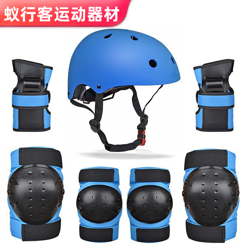 Spot Helmet Balance Car Land Surfboard Skateboard Set Professional Anti-fall Knee Protection Skating Children's Roller Skating Protector